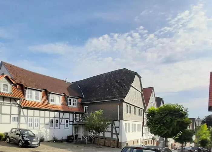 Ferienwohnung Im Fachwerkhaus Mit Balkon 아파트 볼파겐