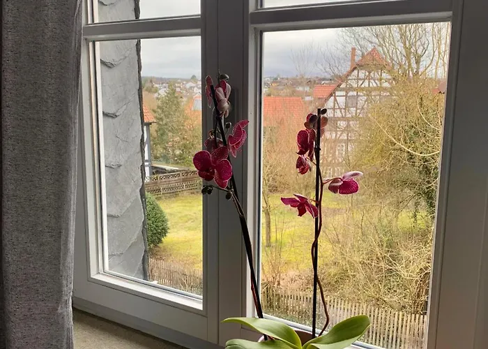 Ferienwohnung Im Fachwerkhaus Mit Balkon * 볼파겐