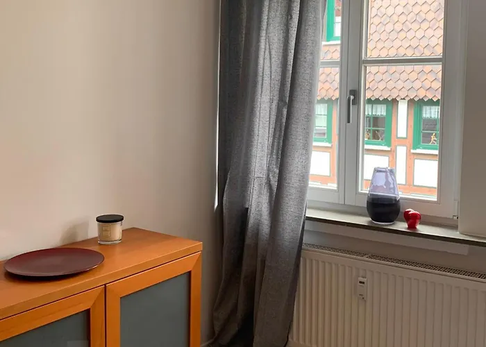 Ferienwohnung Im Fachwerkhaus Mit Balkon * 볼파겐