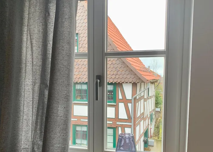 Ferienwohnung Im Fachwerkhaus Mit Balkon 아파트