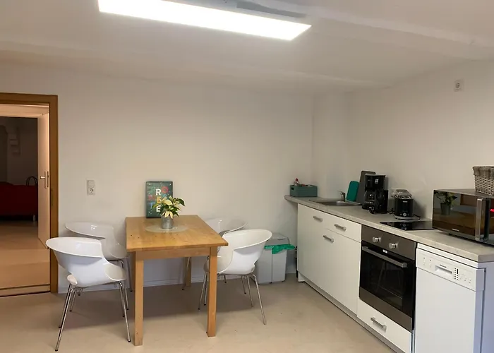 Ferienwohnung Im Fachwerkhaus Mit Balkon 볼파겐